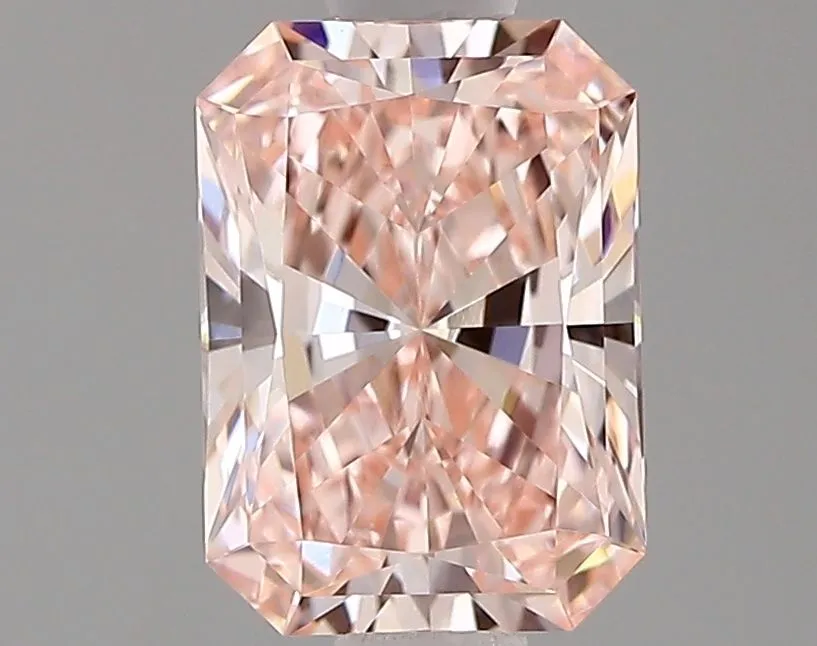 0.72ct RADIANT Fancy Intense Pink VVS2 Coloured Lab diamond