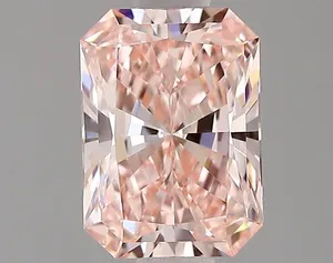 0.72ct RADIANT Fancy Intense Pink VVS2 Coloured Lab diamond