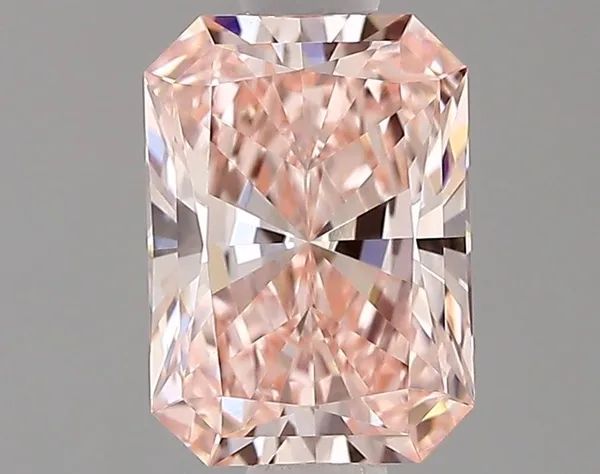 0.72ct RADIANT Fancy Intense Pink VVS2 Coloured Lab diamond