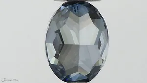 0.5ct OVAL Fancy Vivid Blue VS1 Coloured Lab diamond