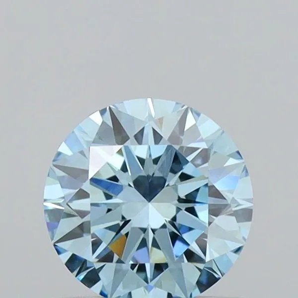 0.55ct ROUND Fancy Intense Blue VVS2 Coloured Lab diamond