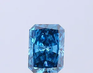 1.06ct RADIANT Fancy Vivid Blue VVS1 Coloured Lab diamond