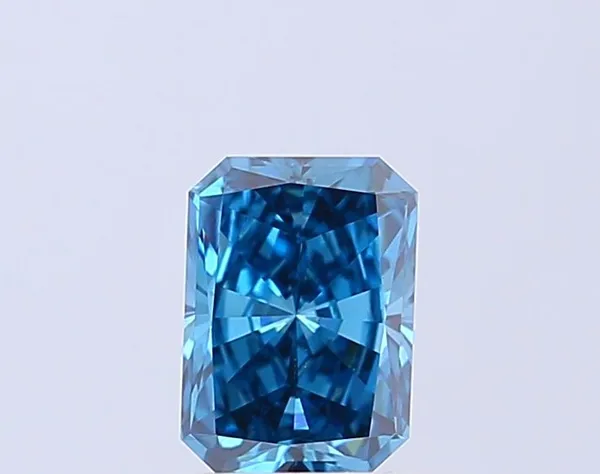 1.06ct RADIANT Fancy Vivid Blue VVS1 Coloured Lab diamond