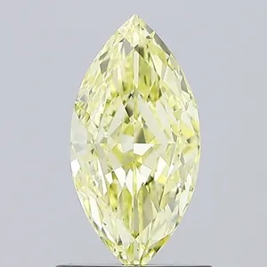 0.8ct MARQUISE Fancy Yellow VS1 Coloured Lab diamond