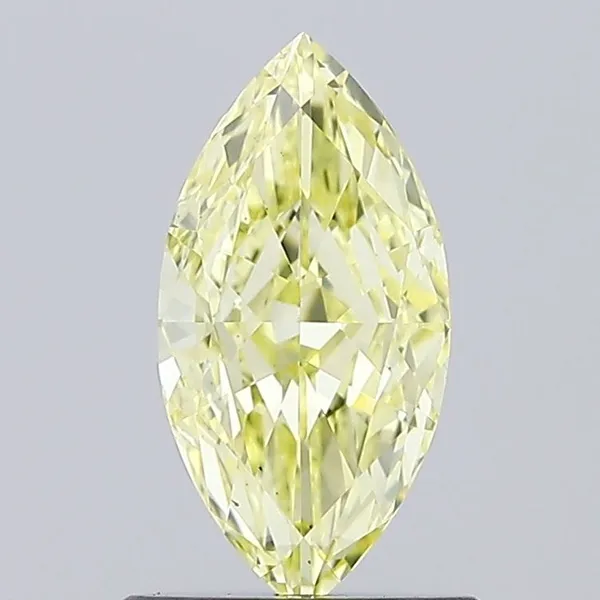 0.8ct MARQUISE Fancy Yellow VS1 Coloured Lab diamond