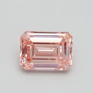 1ct EMERALD Fancy Intense Pink VS2 Coloured Lab diamond