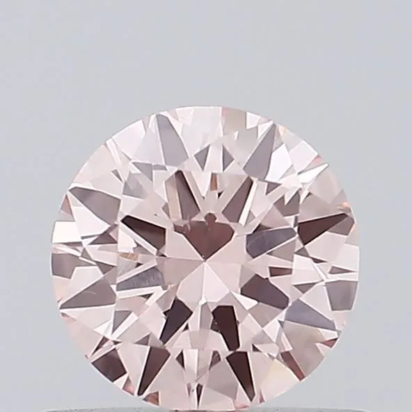 0.50ct ROUND Fancy Pink VS1 Coloured Lab diamond