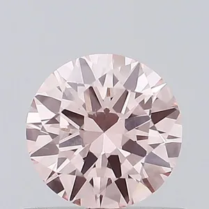 0.5ct ROUND Fancy Pink VS1 Coloured Lab diamond