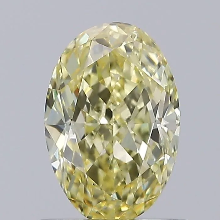 1.06ct OVAL Fancy Intense Yellow VS1 Coloured Lab diamond