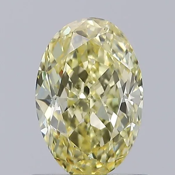 1.06ct OVAL Fancy Intense Yellow VS1 Coloured Lab diamond