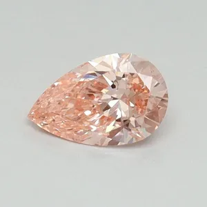 0.4ct PEAR Fancy Vivid Pink VS1 Coloured Lab diamond