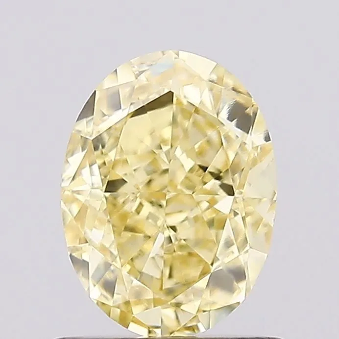 1.02ct OVAL Fancy Intense Yellow VVS2 Coloured Lab diamond