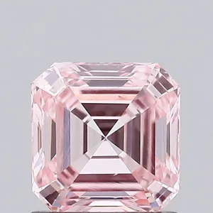 0.89ct EMERALD Fancy Intense Pink VS2 Coloured Lab diamond