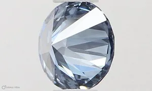 0.32ct ROUND Fancy Vivid Blue VVS1 Coloured Lab diamond