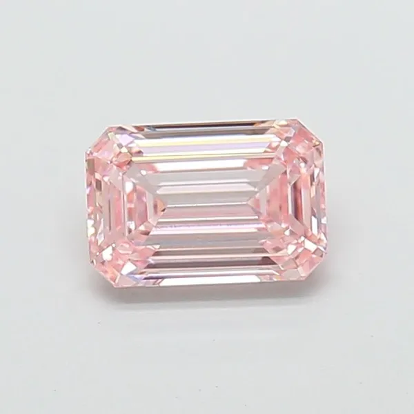 1.51ct EMERALD Fancy Intense Pink VS1 Coloured Lab diamond