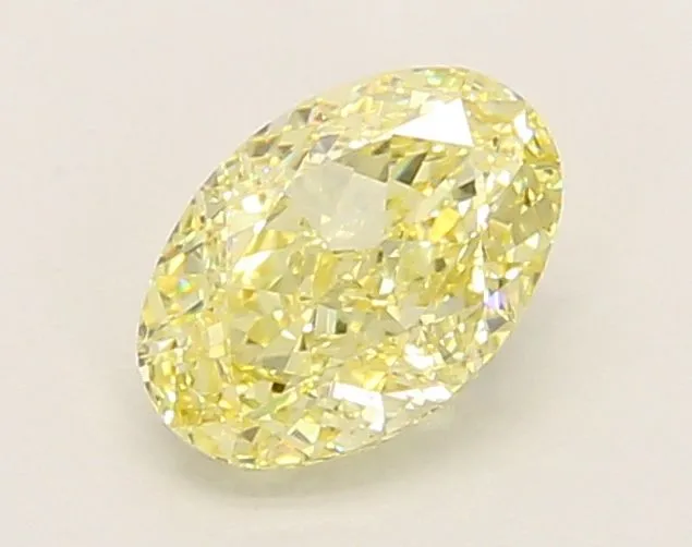 1.04ct OVAL Fancy Yellow VVS2 Coloured Lab diamond