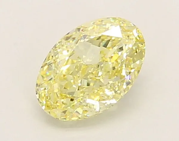 1.04ct OVAL Fancy Yellow VVS2 Coloured Lab diamond
