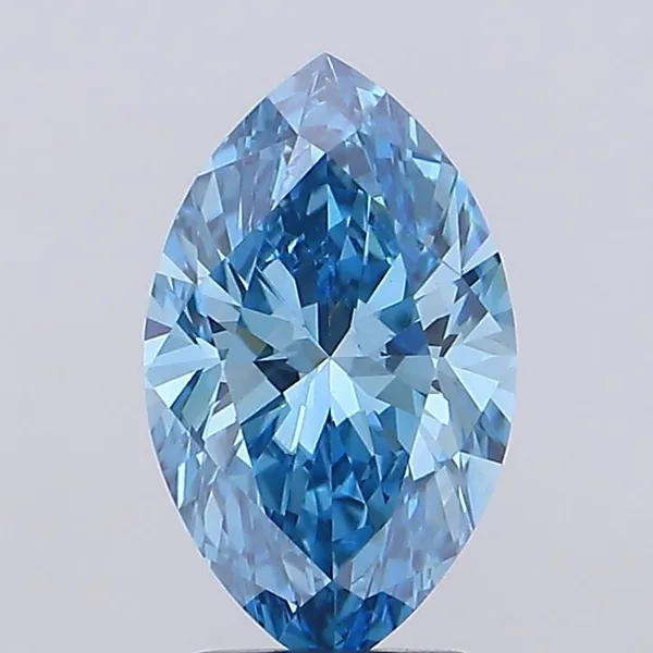 2.39ct MARQUISE Fancy Vivid Blue VS1 Coloured Lab diamond