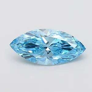 2.11ct MARQUISE Fancy Vivid Blue VVS2 Coloured Lab diamond