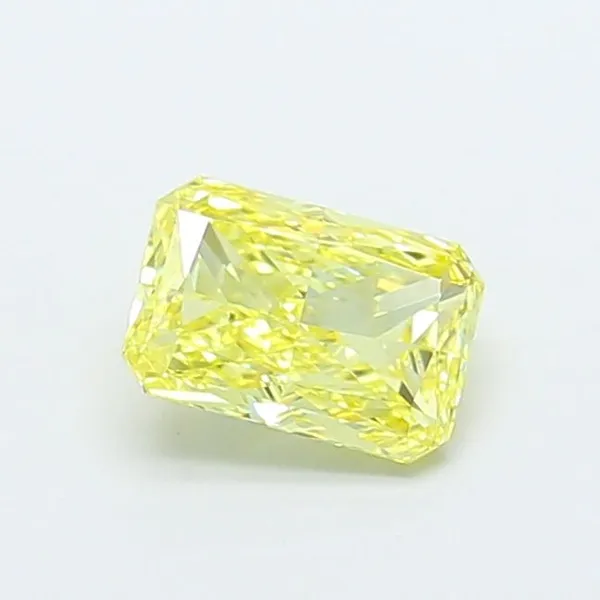 1.44ct RADIANT Fancy Intense Yellow VS1 Coloured Lab diamond