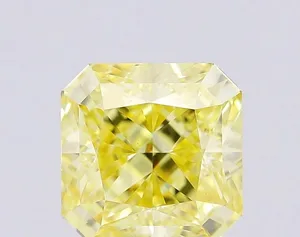 1.06ct RADIANT Fancy Yellow VS2 Coloured Lab diamond