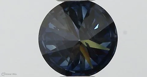 0.35ct ROUND Fancy Deep Blue I1 Coloured Lab diamond