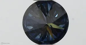 0.35ct ROUND Fancy Deep Blue I1 Coloured Lab diamond