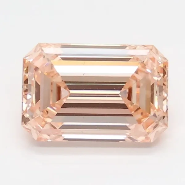 1.53ct EMERALD Fancy Intense Pink VS2 Coloured Lab diamond