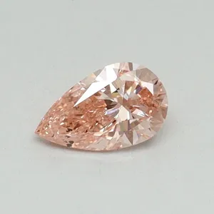 0.3ct PEAR Fancy Vivid Pink SI2 Coloured Lab diamond