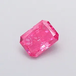 1.07ct RADIANT Fancy Vivid Pink VS2 Coloured Lab diamond