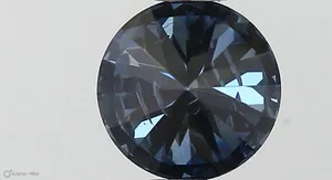 0.57ct ROUND Fancy Deep Blue I1 Coloured Lab diamond