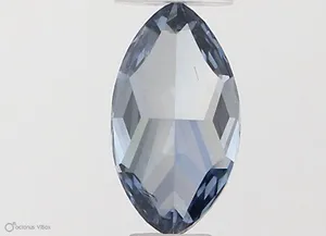 0.35ct MARQUISE Fancy Vivid Blue SI2 Coloured Lab diamond