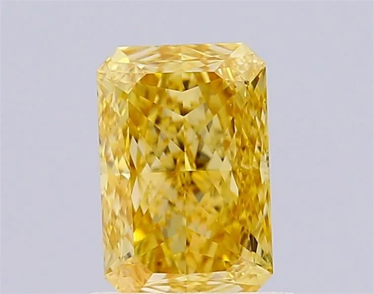 1.02ct RADIANT Fancy Vivid Yellow VS1 Coloured Lab diamond