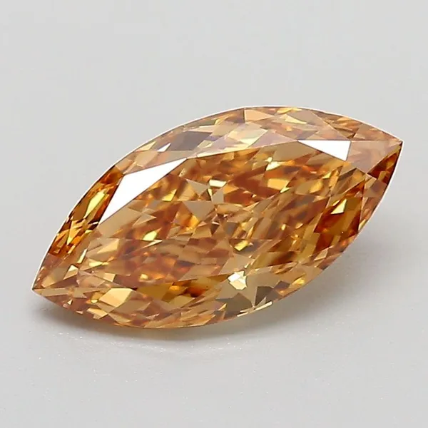 1.22ct MARQUISE Fancy Brownish Yellow VVS2 Coloured Lab diamond