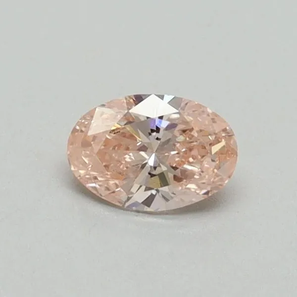 0.3ct OVAL Fancy Intense Pink VVS2 Coloured Lab diamond