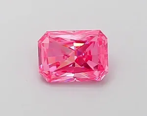 0.51ct RADIANT Fancy Vivid Pink VS2 Coloured Lab diamond