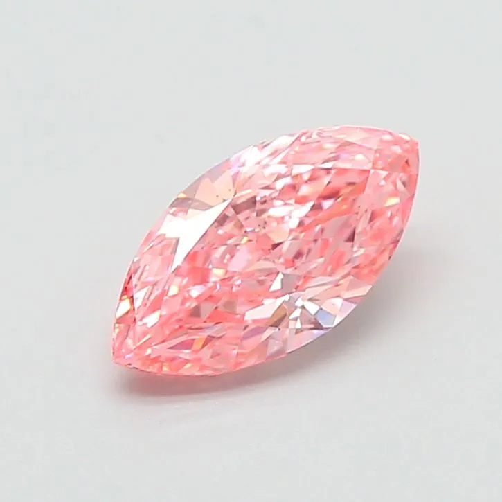 0.91ct MARQUISE Fancy Vivid Pink VS2 Coloured Lab diamond
