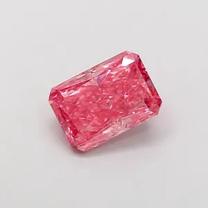 1.28ct RADIANT Fancy Vivid Pink VS1 Coloured Lab diamond