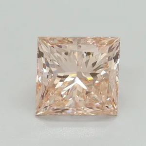 1.02ct PRINCESS Fancy Intense Pink VS1 Coloured Lab diamond