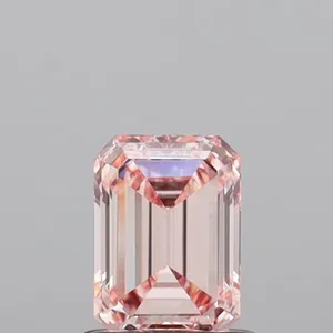 1.04ct EMERALD Fancy Intense Pink VS1 Coloured Lab diamond