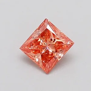0.36ct RADIANT Fancy Vivid Brown Pink VVS2 Coloured Lab diamond
