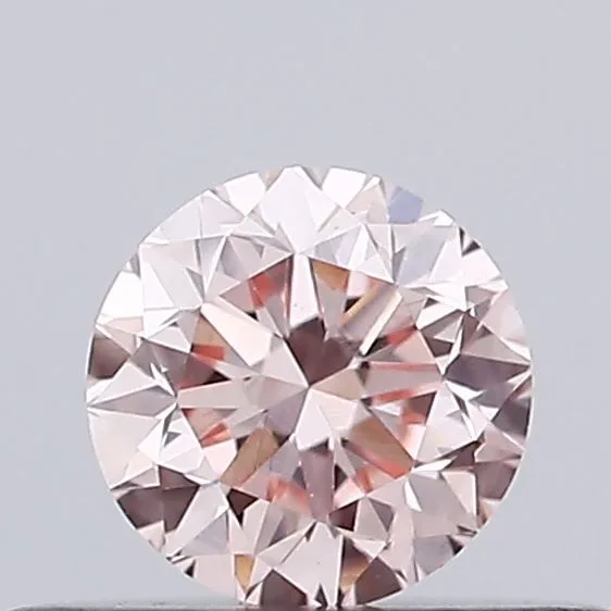 0.31ct ROUND Fancy Intense Pink VVS2 Coloured Lab diamond