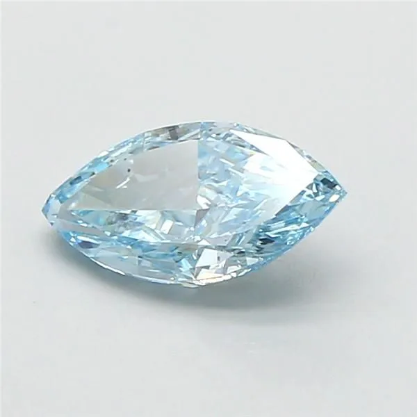 1ct MARQUISE Fancy Vivid Blue VS2 Coloured Lab diamond