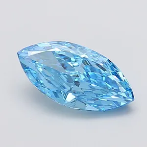 2.52ct MARQUISE Fancy Vivid Blue VS2 Coloured Lab diamond