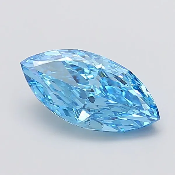 2.52ct MARQUISE Fancy Vivid Blue VS2 Coloured Lab diamond