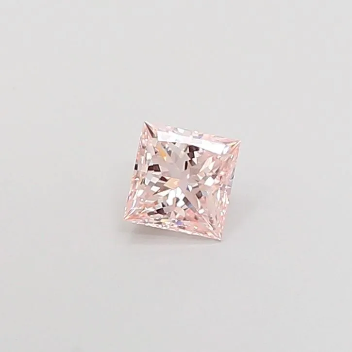 1.01ct PRINCESS Fancy Pink VS2 Coloured Lab diamond