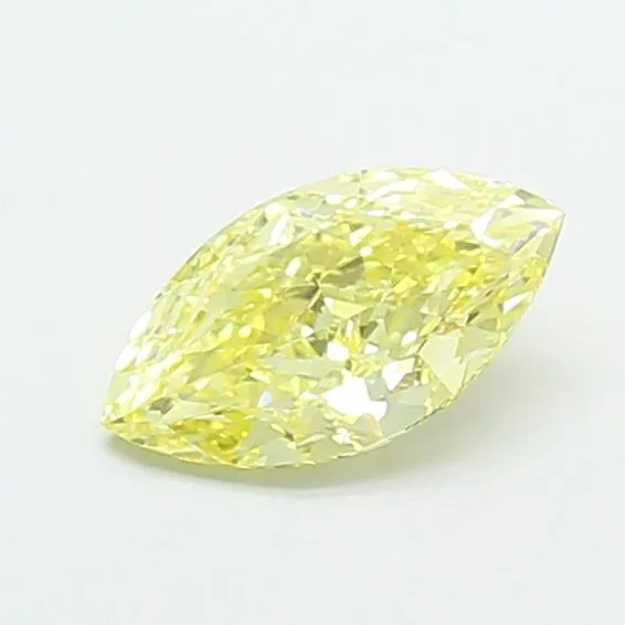 1.06ct MARQUISE Fancy Light Yellow VVS1 Coloured Lab diamond