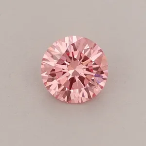 0.34ct ROUND Fancy Vivid Pink VVS2 Coloured Lab diamond