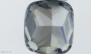 0.51ct CUSHION Fancy Vivid Blue SI1 Coloured Lab diamond