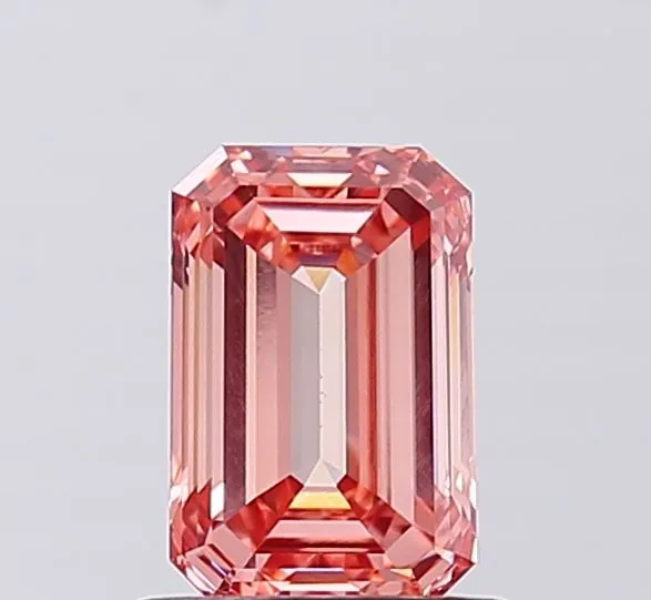 1.04ct EMERALD Fancy Intense Pink VVS2 Coloured Lab diamond